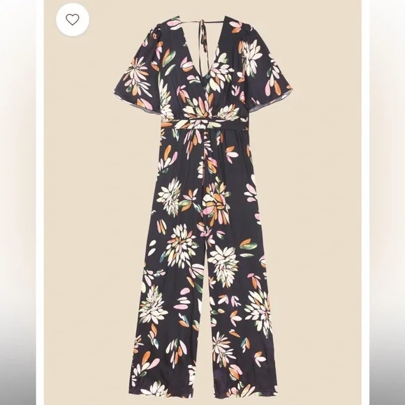EUC FRNCH Paris Jil jumpsuit in Floral Print, Size Small